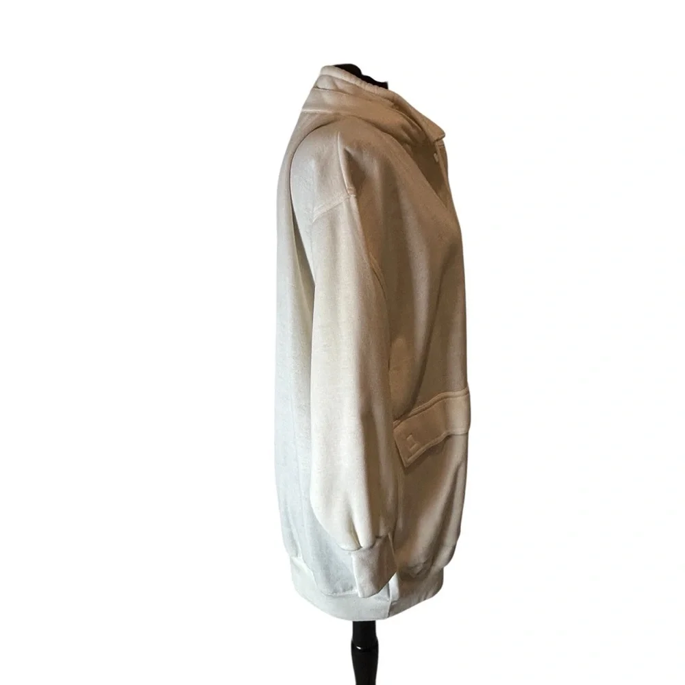 SOLD Special Events Vintage Brand and Style DIY Off White Cardigan Sweater L - Picture 4 of 15